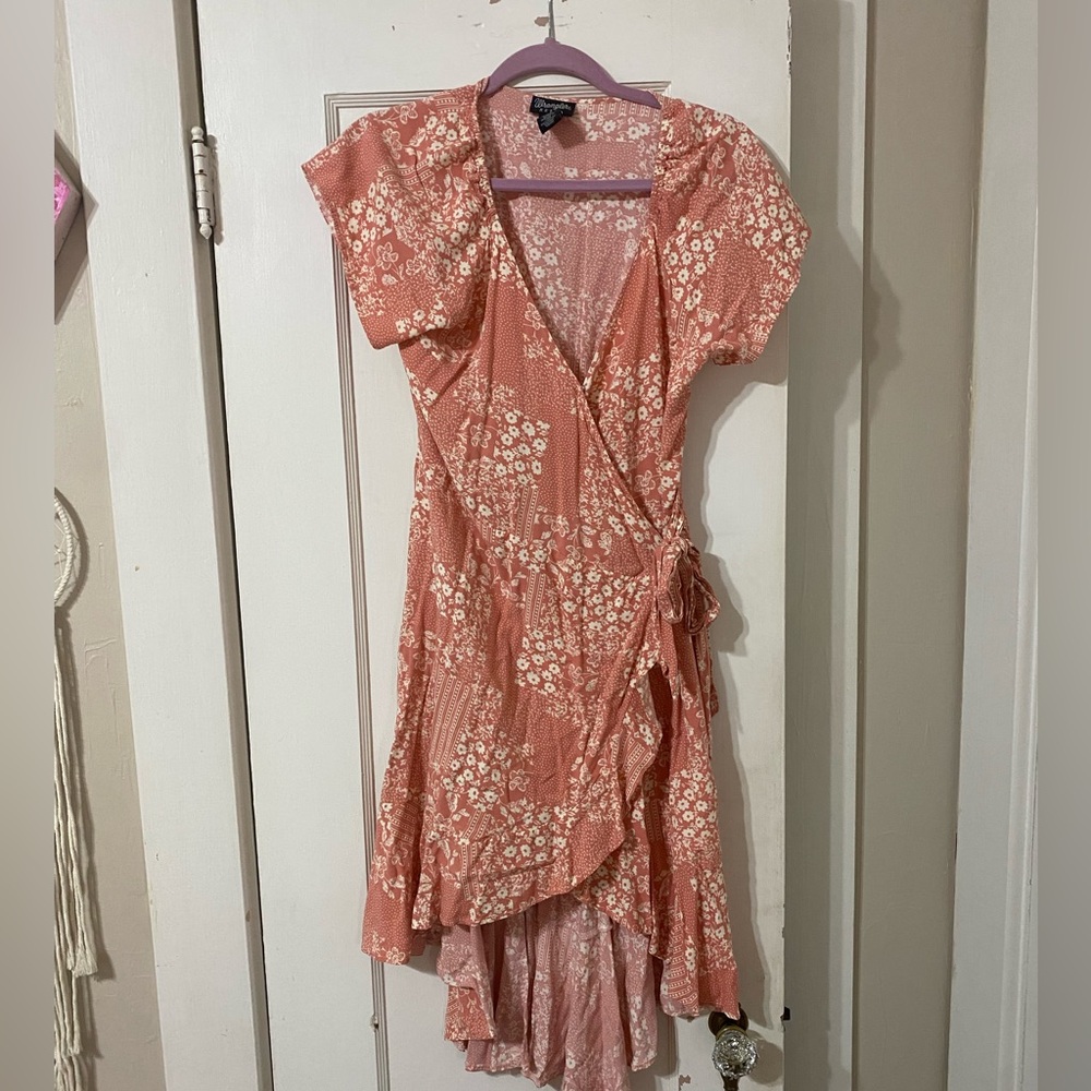 Beautiful pink and white flower dress